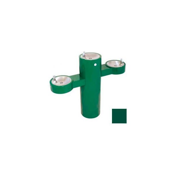 Acorn Controls Murdock Barrier Free, Tri-Level Pedestal Fountain, Lead Free Stainless Steel Bubblers, Green GRQ45 - main